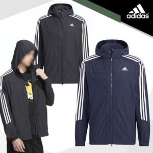 아디다스 3ST CL 자켓(블랙 네이비) 트레이닝 집업