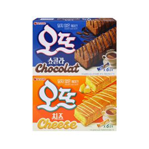 오리온 오뜨 6p 쇼콜라1통 + 치즈1통 (총2통)