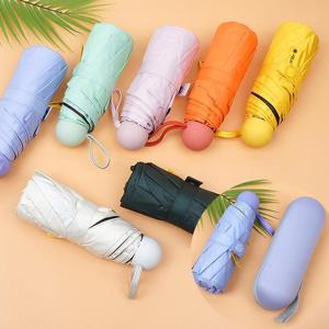 캡슐 우산 양산 자외선 UV 차단 암막 미니 5단 11칼라  MA4002