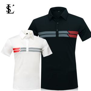 루센 옆스트라이프 골프 반팔 티셔츠 Model No_B2-0E162