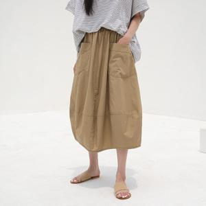 [하늘바라기]항아리 볼륨 롱 스커트