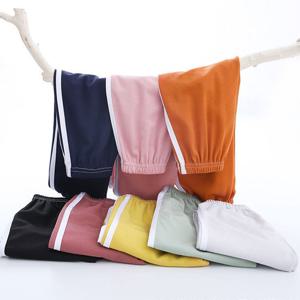 [엠케이] 긴바지 츄리닝 쿨 유아 두줄 단색 밴딩바지 204720