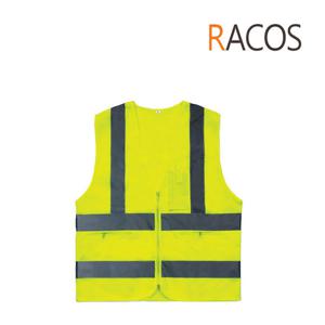 라코스 RC-401-1 신호수  조끼 형광 천 회색 반사띠