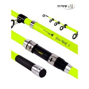 해동 프로울프2 390 형광그린 원투대 원투낚시대