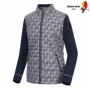 [마코] (여성)니트소매배색 점퍼_MJW3PJ01