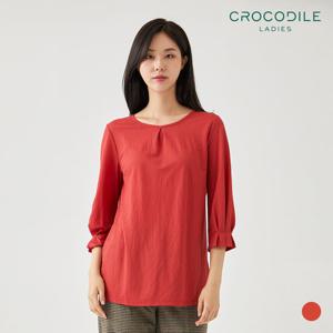 [크로커다일레이디] 셔링7부소매티셔츠(냉감나일론)_CL0FTS103