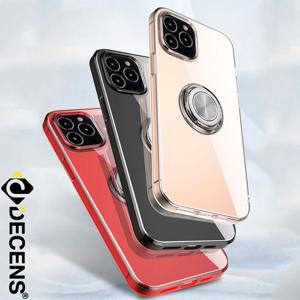 데켄스 아이폰13프로 소프트 투명 클리어 핑거링 케이스 M567