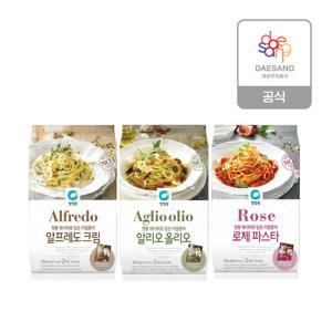 청정원 실온 파스타 3종(로제/크림/알리오올리오) 골라담기