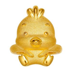 [한국금다이아몬드] 아기 순금 닭 돌반지 24K 3.75g 돌잔치 100일 선물