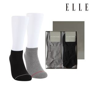 [엘르(양말)]남성 발등메쉬 스니커즈 2족세트 EH33012S2