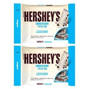 롯데 허쉬 쿠키앤크림스낵사이즈165g x 10 무