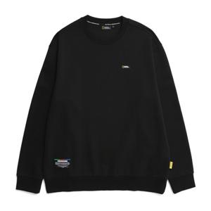 내셔널지오그래픽 N231USW910 베이직 스몰 로고 맨투맨 BLACK