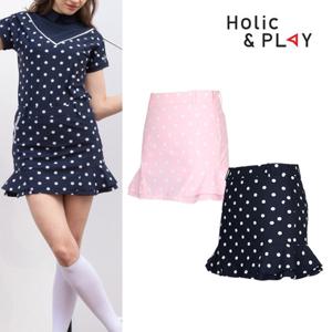 [gs] 홀릭앤플레이 여성 스판 도트 큐롯 스커트-HB2WCU008