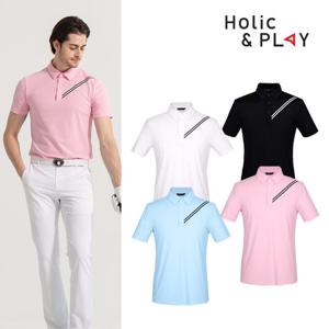 [gs] 홀릭앤플레이 남성 스판 냉감 반팔티셔츠-HB2MTS003