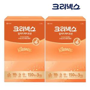 [땡큐온]크리넥스 로션티슈 내추럴 알로에 150매 x3개입 2팩