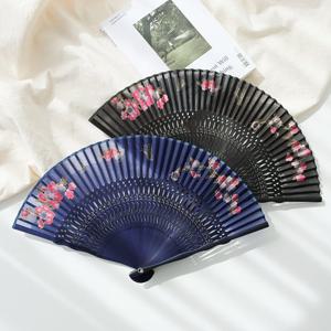 [박씨상방] N 실크 타공 물결벚꽃 접이식부채