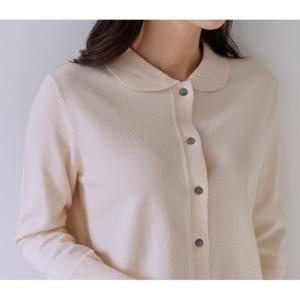 [바네사빈] 비스코스 라운드카라 니트 가디건 v00159