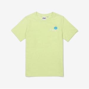 [휠라키즈] 스마일 등판 그래픽 티셔츠 (FK2RSF2207X_PLE)