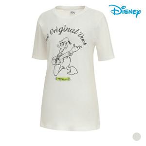 [디즈니골프] 여성 코튼 워싱 반팔 티셔츠 HL2LTS103