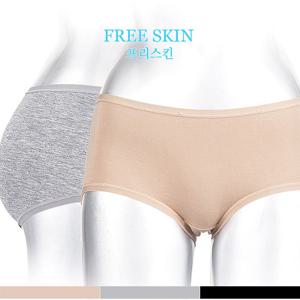 [프리스킨]모달 프리컷밴딩 삼각 미디팬티 fpt2100p