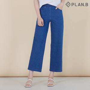 [한정/특가][플랜비] [55-77]세미와이드 청헤지 팬츠_P2205PT047B