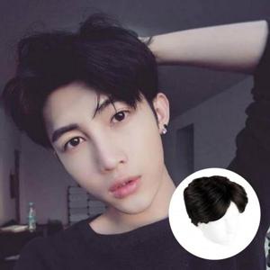 [D더블유] 남자 가르마 부분 가발 댄디컷 정수리 탑