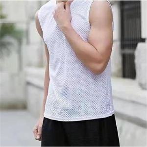 [발바리리빙] 남성 여름  메쉬 쿨링 민소매티 캡나시