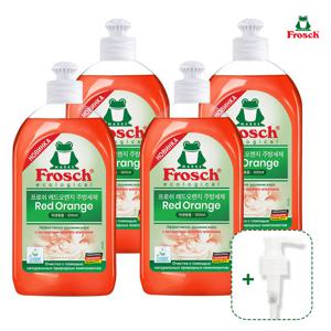 프로쉬 레드오렌지 주방세제 500mlX4개(펌프)