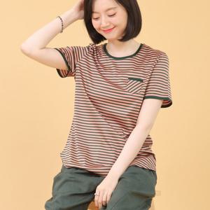 애비뉴투지 엄마옷 네이쳐 그린 실켓면 여름 반팔 티셔츠 A07302