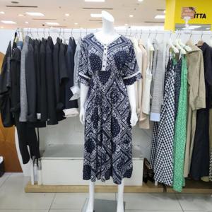 오버톤 DP01 페이즐리 롱 원피스 OGOG562