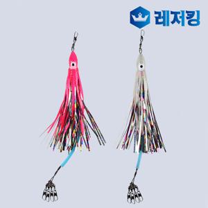 MTF 품질보증 반짝이 꼴뚜기 문어채비 2개입