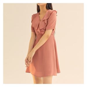 [미쏘][미쏘]빅러플 랩 미니원피스(MIWOWA811G)