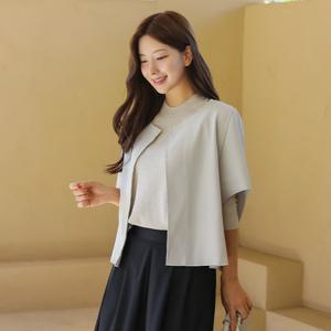 [바네사빈] 스판 가오리핏 조끼 베스트 v00365