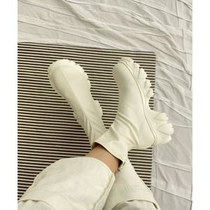 RJ-adc0020 여성 레인 키높이 데일리 레더부츠