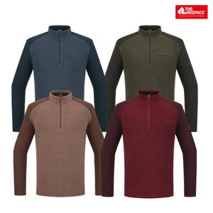 [레드페이스 본사] 남성 탑스트라이프짚티셔츠 REWMTSW23010