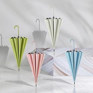 손잡이 각인 인쇄 16살대 파스텔 자동 장우산