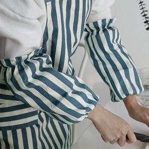 줄무늬 팔토시(라이트블루) 미술 공방 작업용팔토시