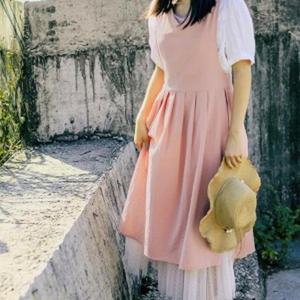 앨리스 리넨 원피스 앞치마 패브릭 플로리스트앞치마