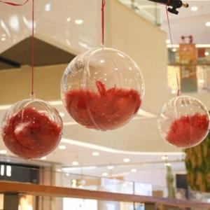 투명 플라스틱볼 2p세트 12cm 아크릴구 투명캡슐