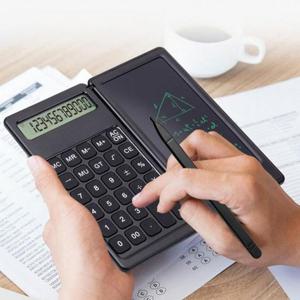 컴우드 접이식 전자 계산기 메모보드 겸용 (CW-CT80) (블랙)