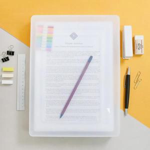 사무실 대학교 학원 A4서류 투명파일케이스 대형 FC01