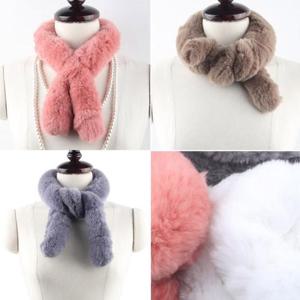 리얼 FUR 쁘띠 토끼털목도리