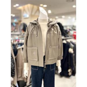 소고 세이브존01 니트 후드넥 양가죽 재킷 aTJ3WA01-1