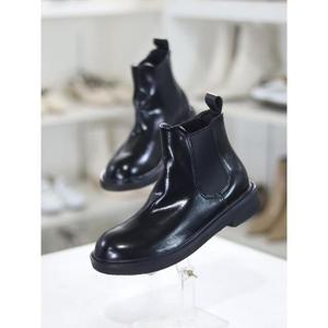 바이로쏘 세이브존03 소가죽 라운드 토 3.0cm 첼시 앵클부츠 (BY)23F11070BI2