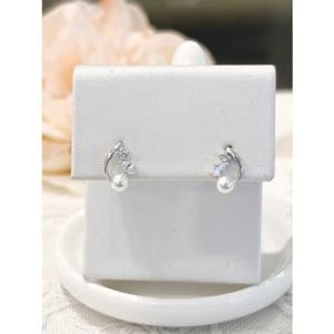 미니골드 14k 트리아나 펄 화이트골드귀걸이 ETRM4333