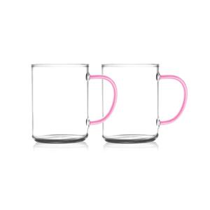 레벤호프 내열유리 머그컵 2p 핑크