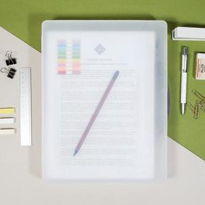 사무실 대학교 학원 A4 투명 파일케이스 대형 FC05