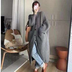 [블로썸스틸] PO-0001 여자 겨울 롱 니트 가디건 코디