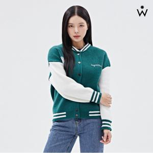 레터링 포인트 베이스볼 니트 자켓 (WIADJK013)