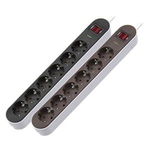 유커먼 6KSD-BK1.5m 썬더볼트 멀티탭 6구1.5m(화이트+블랙)